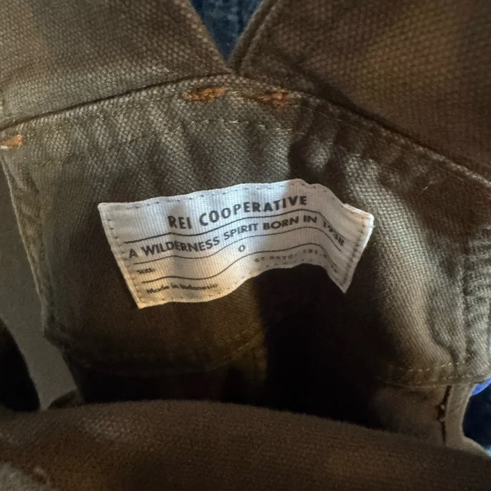 REI Co-Op Trailsmith Workwear Olive Green Overalls - Picture 11 of 11
